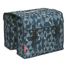 Fietstas Cameo Triangle Dubbel 30L Blauw
