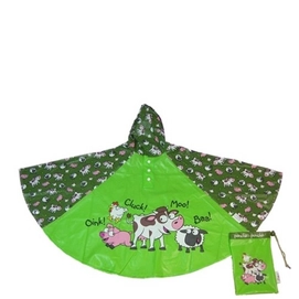 Poncho Bugzz Bauernhof Kinder