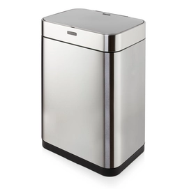 Prullenbak Tower Rectangular Sensor Zilver 60L