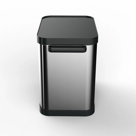 Prullenbak Tower Recycler Rectangular Zilver 25L