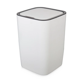 Prullenbak Tower Vierkant Sensor Wit 9L