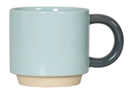 Koffie Mok Lund London Skittle Stapelbaar Mint & Dark Grey