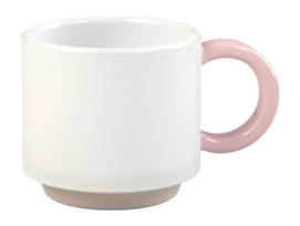 Espresso Mok Lund London Skittle Stapelbaar White & Pink