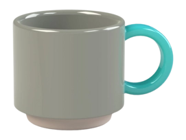 Espresso Mok Lund London Skittle Stapelbaar Grey & Mint