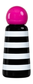 Waterfles Lund London Skittle Dubbelwandig Stripes & Hot Pink 0,3 L