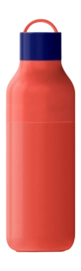 Drinkfles Lund London Skittle Active Dubbelwandig Coral & Indigo 0,5 L