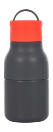 Drinkfles Lund London Skittle Active Dubbelwandig Grey & Coral 0,25 L