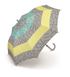 Paraplu Esprit Long AC E_Stripe Aqua Lemonade