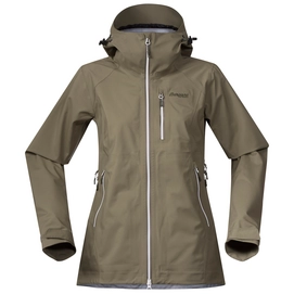 Jacke Bergans Eidfjord Lady Khaki Green White Seaweed Damen