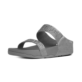FitFlop Novy Slide Suede Pewter