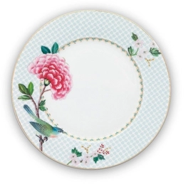 Ontbijtbord PiP Studio Blushing Birds White (21 cm)