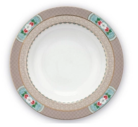 Assiette à Soupe PiP Studio Blushing Birds Khaki (21,5 cm)