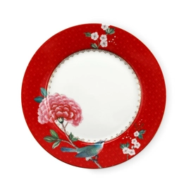 Frühstücksteller Pip Studio Blushing Birds Red 21 cm (6er Set)