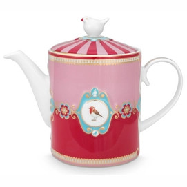 Teapot Pip Studio Love Birds Red Pink 1.3 L