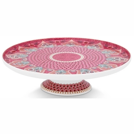 Serveerschaal Pip Studio Flower Festival Deco Dark Pink 21 cm