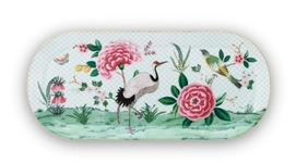 Plat à Cake PiP Studio Bloushing Birds White (33,3 x 15,5 cm)