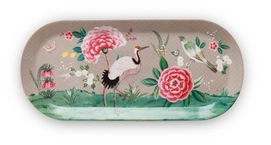 Taartschaal PiP Studio Blushing Birds Khaki (33,3 x 15,5 cm)