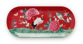 Taartschaal PiP Studio Blushing Birds Red (33,3 x 15,5 cm)