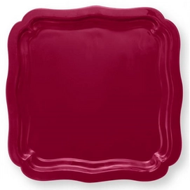 Serving Dish Pip Studio Square Enamelled Dark Pink 40 x 40 cm