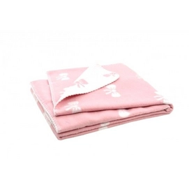 Babydeken Jollein Bow Pink Katoen