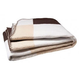 Babydeken Jollein Blok Bruin Ecru Wit