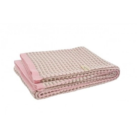 Babydeken Little Naturals Katoen Mixed Pink Sand Off-White