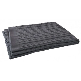 Babydecke Jollein Cable Antraciet Baumwolle