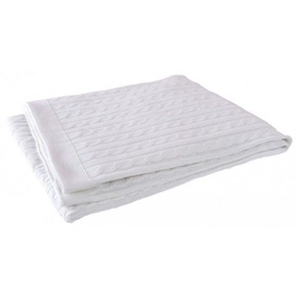 Couverture de bébé Jollein Cable Blanc Coton