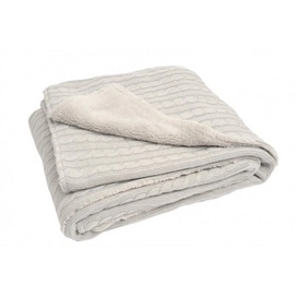 Couverture de bébé Jollein 4 Saisons Cable Gris Clair Coton