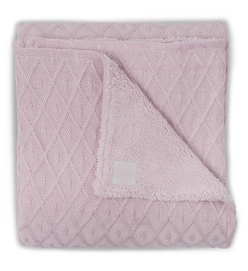 Babydeken Jollein 4-Seizoenen Diamond Knit Vintage pink