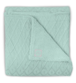 Babydeken Jollein 4-Seizoenen Diamond Knit Vintage green