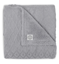 Babydeken Jollein 4-Seizoenen Diamond Knit Grey