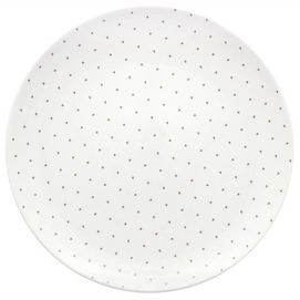 Assiette vtwonen Golden Hearts Ivory White 35,5 cm