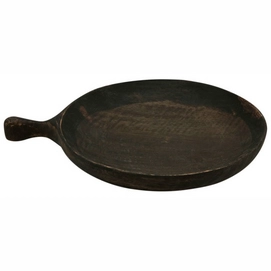 Assiette de Service vtwonen Mango Wood Black 25 x 20 cm