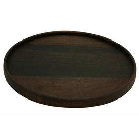 Serving Plate VT Wonen Wood Small Black 30 x 30 cm