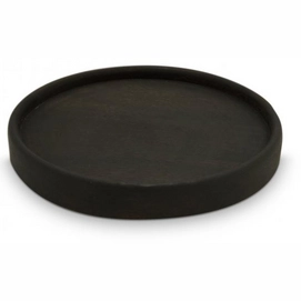 Serving Plate VT Wonen Wood Mini Black 20 x 20 cm