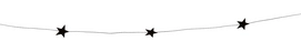 Kerstslinger vtwonen Garland Stars Paper Black 300 cm