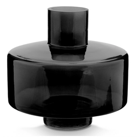 Vaas vtwonen Glass Black Small 15 x 15 cm