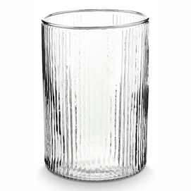 Vase vtwonen Glas Stripes Silver 13 x 19 cm