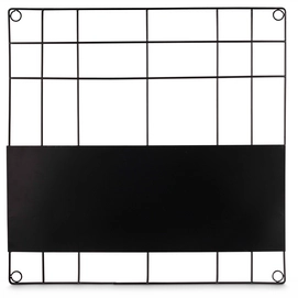 Memo Board VT Wonen Wire Magnetic Black 60 x 60 cm