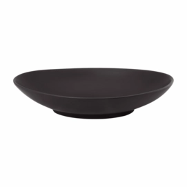 Serveerschaal vtwonen Oval Matt Black 23 cm