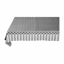Tafelkleed VT Wonen 100% Cotton Black-White Square-150 x 250 cm