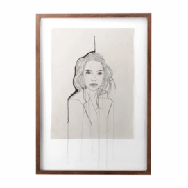 Photo Frame VT Wonen Wood Warm Brown 51 x 71 x 2.5 cm
