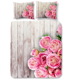 Dekbedovertrek Good Morning Wood & Peonies Multi Katoen