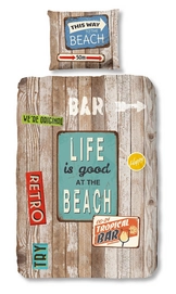 Dekbedovertrek Good Morning Beach Multi Katoen