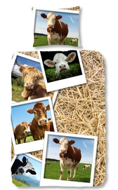 Dekbedovertrek Good Morning Cows Multi Katoen