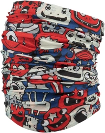 Nekwarmer Barts Unisex Multicol Monsters Red