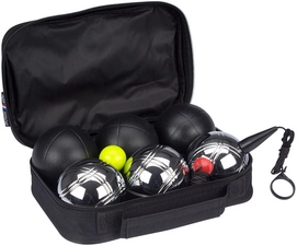 Jeu de Boulesset Get & Go Luxe Zilver Zwart (6 Ballen)