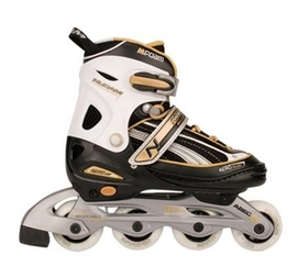 Inline Skates Nijdam 52QD Semi-Softboot Zwart/Goud
