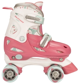 Rolschaatsen Nijdam 52QN Hardboot Roze/Wit